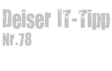 Deiser IT-tip Nr. 78