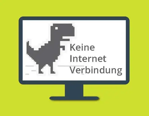 No Internet connection dino